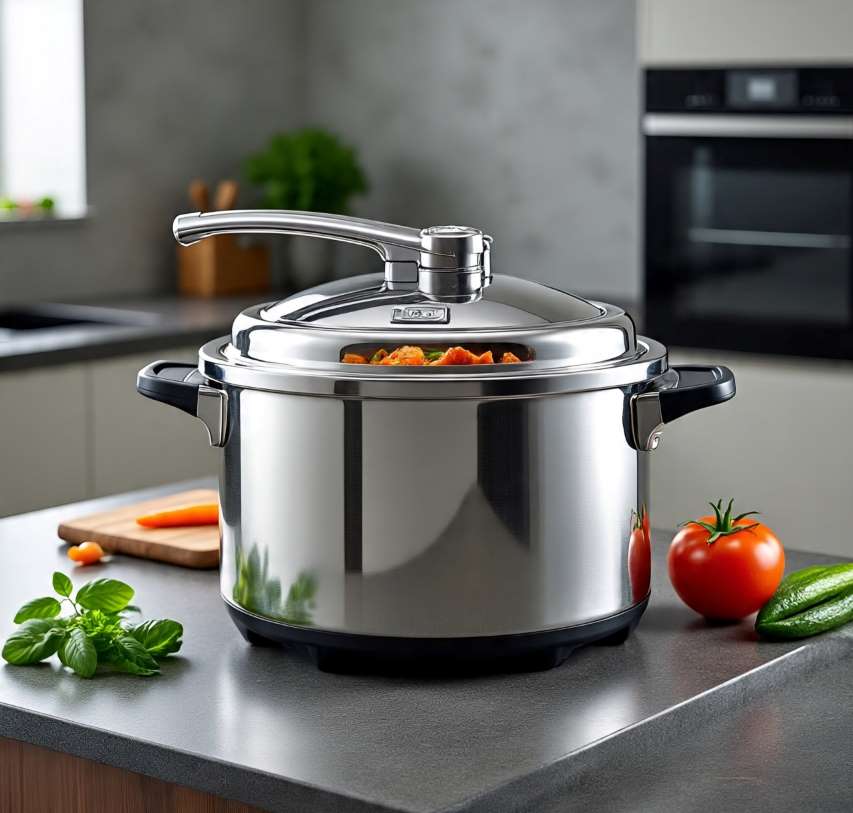 Stainless-Steel Pressure Cooker
