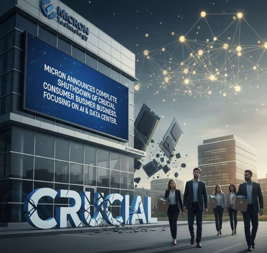 مايكرون تغلق أعمال كروشيال الاستهلاكية لـ RAM و SSD