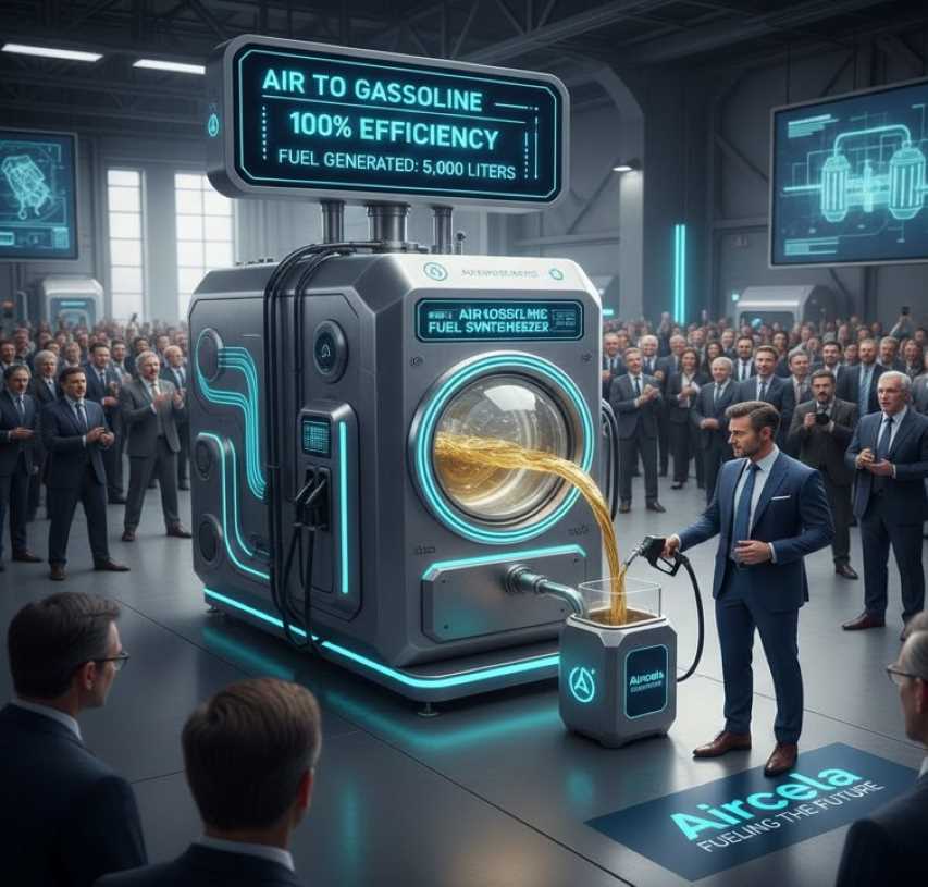 أيرسيلا تكشف عن آلة ثورية تحول الهواء إلى بنزين