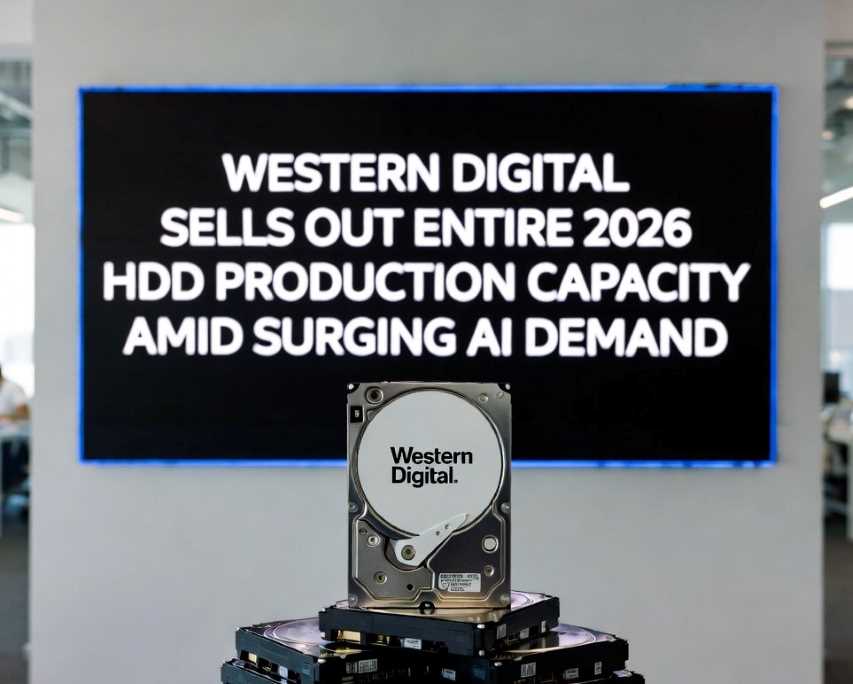 Western Digital Sells Out Entire 2026 Hard Disk Drive Production