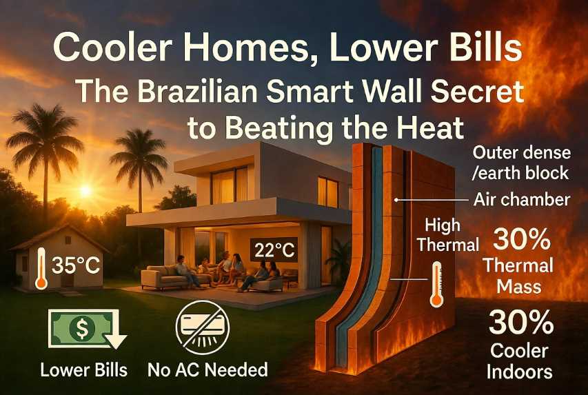 سر الجدار الذكي البرازيلي للتغلب على الحرارة