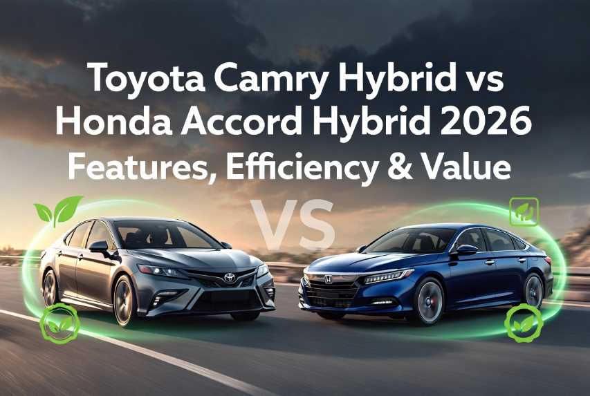 Toyota Camry Hybrid vs Honda Accord Hybrid 2026