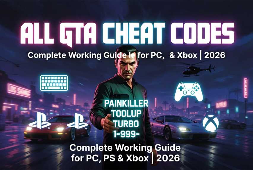 قائمة كاملة بأكواد الشفرات في لعبة GTA