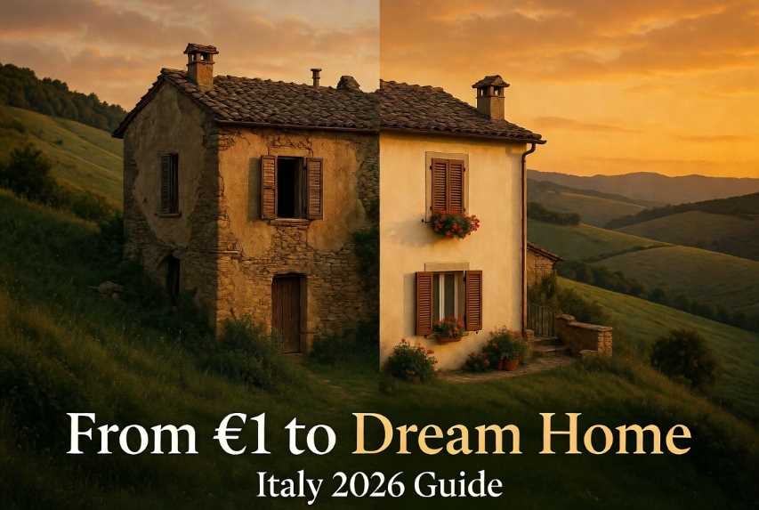 From €1 to Dream Home: Renovating Historic Houses in Italy Villages