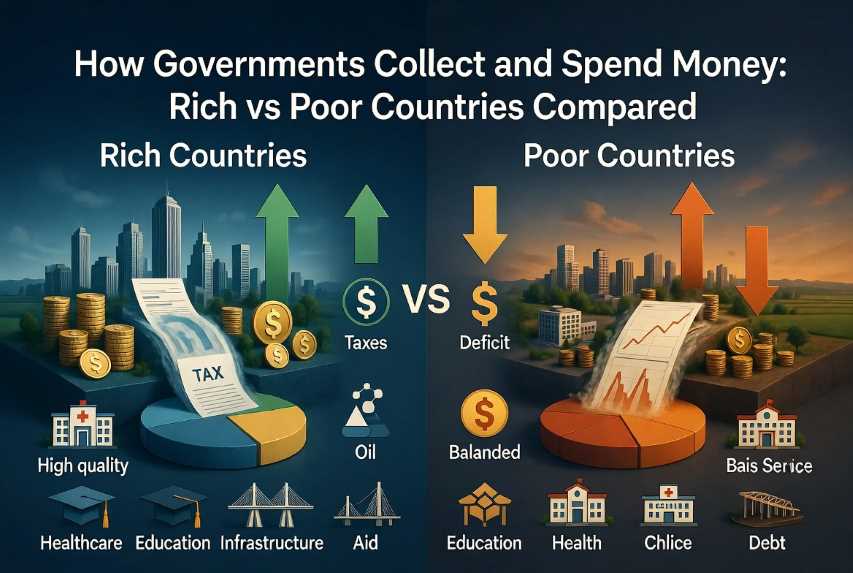 How Governments Collect and Spend Money: Rich vs Poor Countries Compared