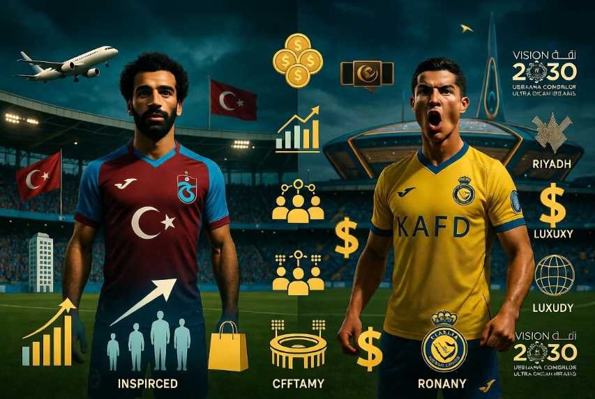 انتقال صلاح إلى طرابزون سبور مقابل انتقال رونالدو إلى النصر: الأثر الاقتصادي والاجتماعي