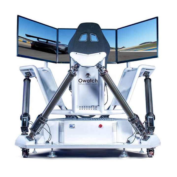 Three Screen Car Driving Simulator