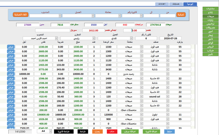 مبيعات