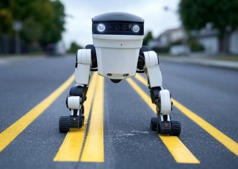 Small Road-Painting Robot