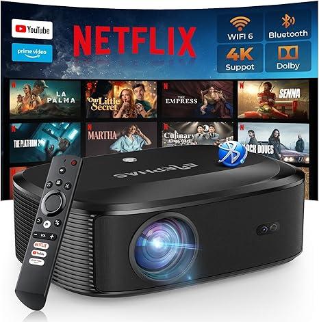 4K Projector with Wifi and Bluetooth