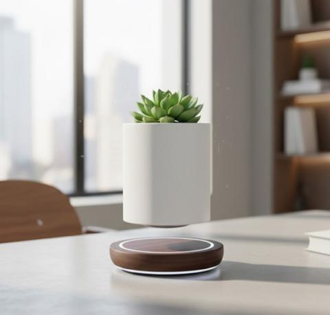 Magnetic Levitating Plant Pot
