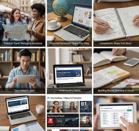 Free CEFR B1 Intermediate English Learning