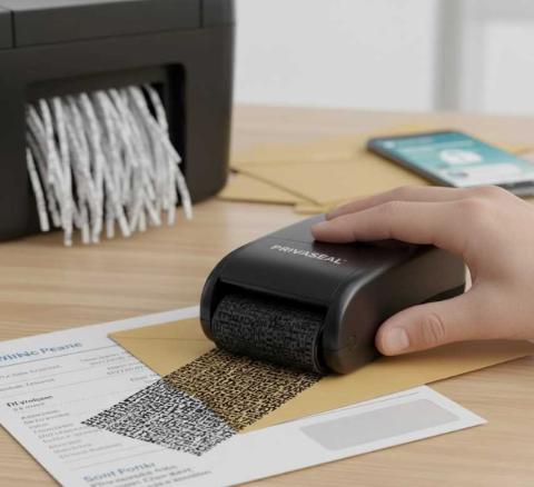 Identity Theft Protection Roller Stamp