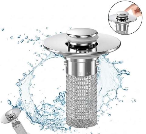 Pop-Up Sink Strainer
