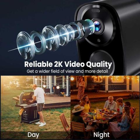 كاميرات مراقبة 2K UHD 2025
