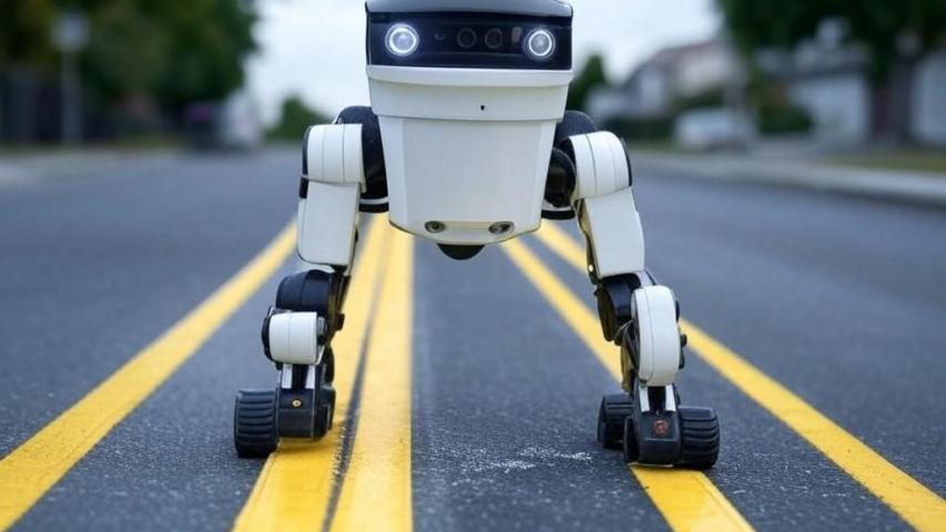 Small Road-Painting Robot