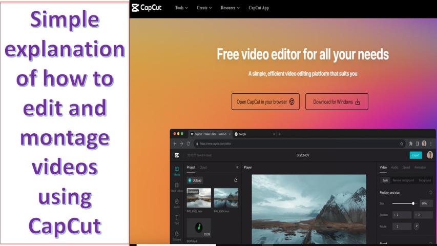 Edit and Montage Videos Using CapCut