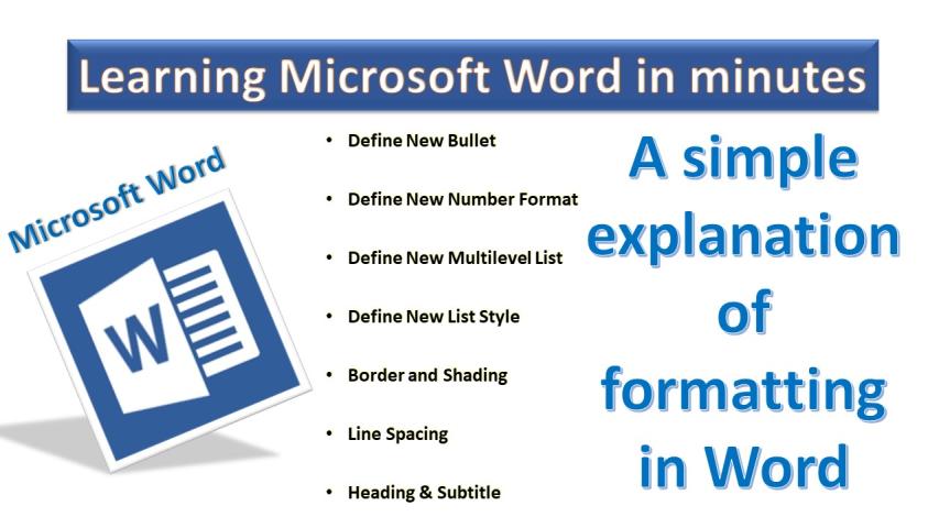 Formatting in Microsoft Word