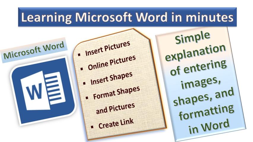 Format Pictures and Shapes