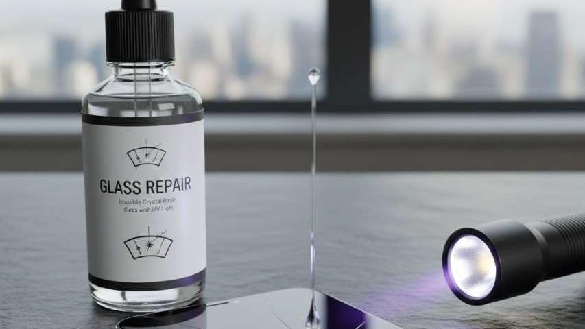 Glass repair liquid