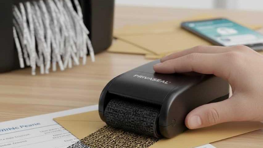 Identity Theft Protection Roller Stamp