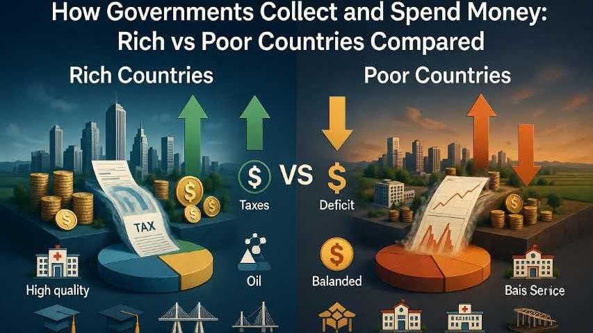 كيف تجمع الحكومات الأموال وتنفقها: مقارنة بين الدول الغنية والفقيرة