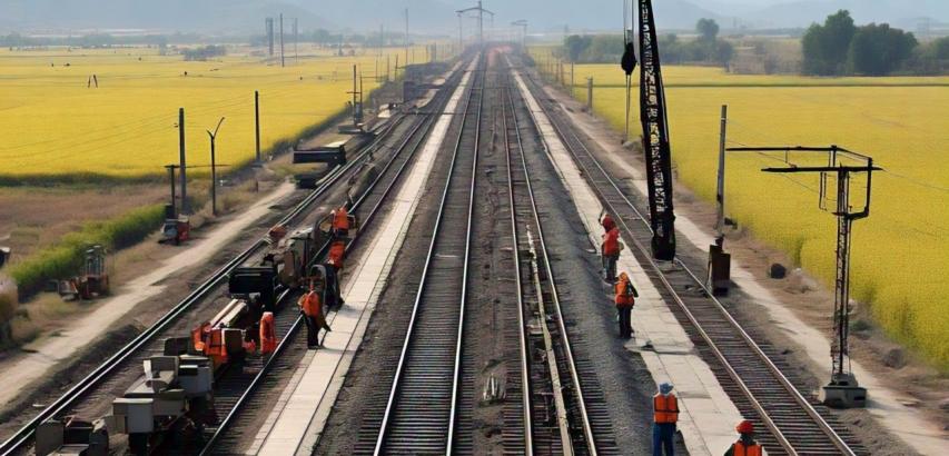 Train Track Installation in China