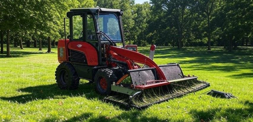 Trees and Lawn Trimming and Cleaning Vehicle