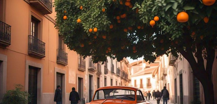 Collecting Oranges in Spain