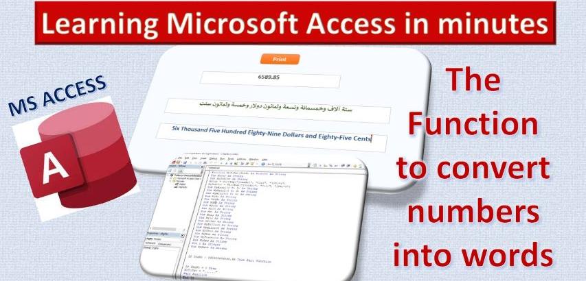Convert Numbers into Texts in Microsoft Access