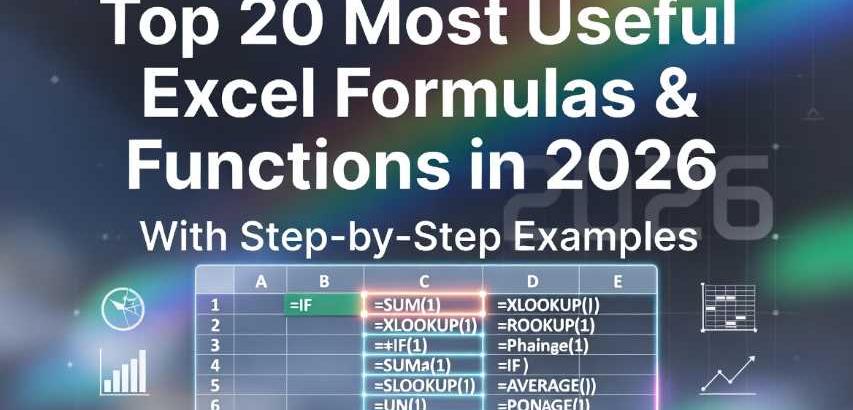 Top 20 Most Useful Excel Formulas & Functions in 2026 With Examples
